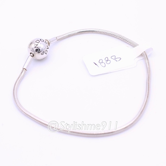 Authentic PANDORA Sterling Silver ESSENCE Bracelet with Pandora Clasp - Picture 7 of 9
